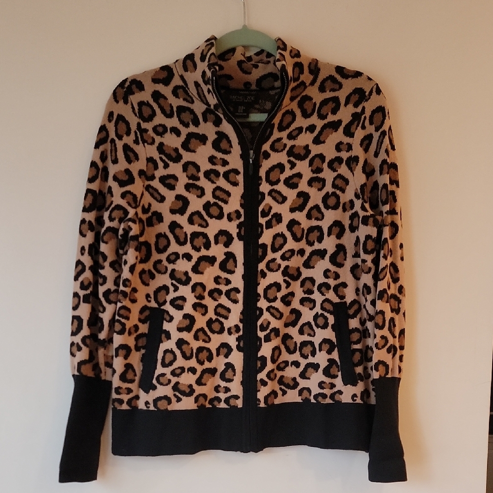Rachel Zoe Leopard Print Jacket - Size M